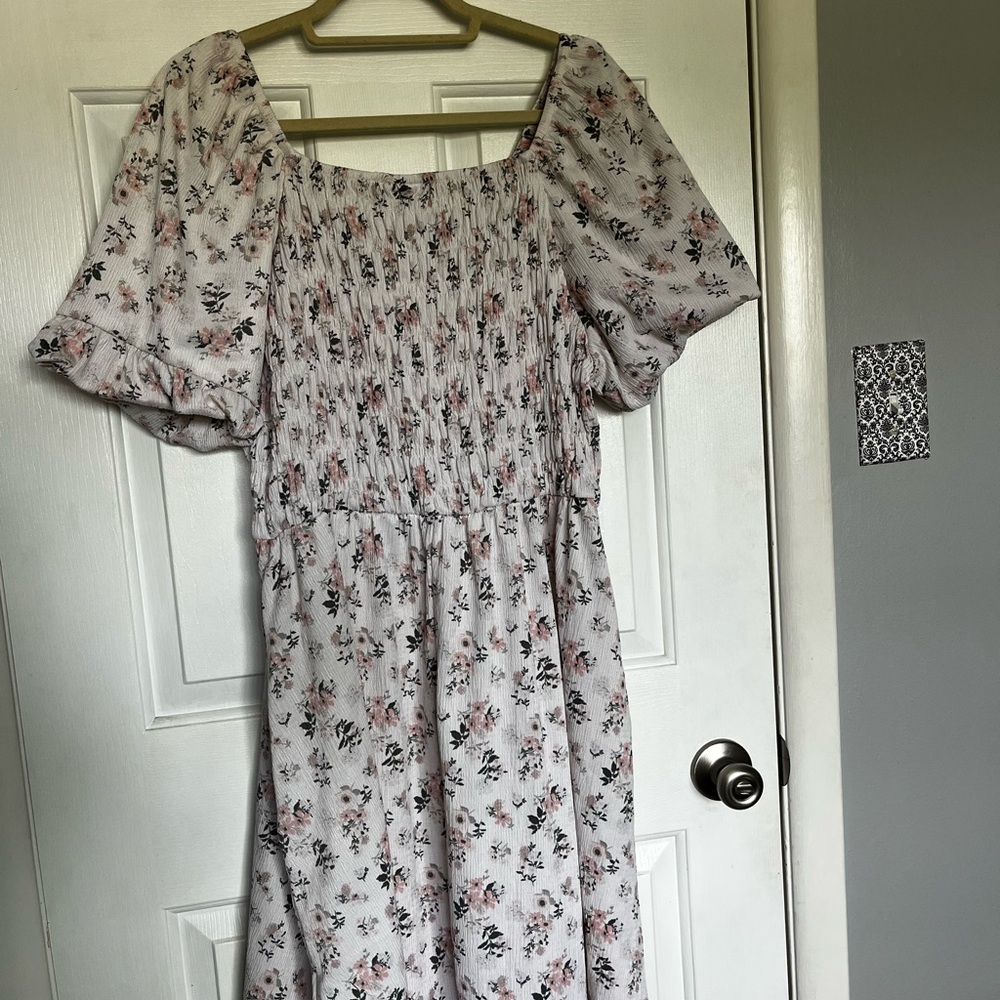 LuLaRoe Floral Smocked Dress